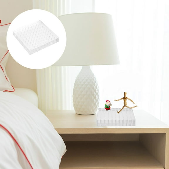 ROMANSENTIAL Craft Display Stand Board Transparent 1Pack 4X4In