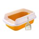 thumbnail image 3 of Caja de arena para gatos Sunnimix Bandeja de arena para gatos grande semicerrado Amarillo medio, 3 of 8