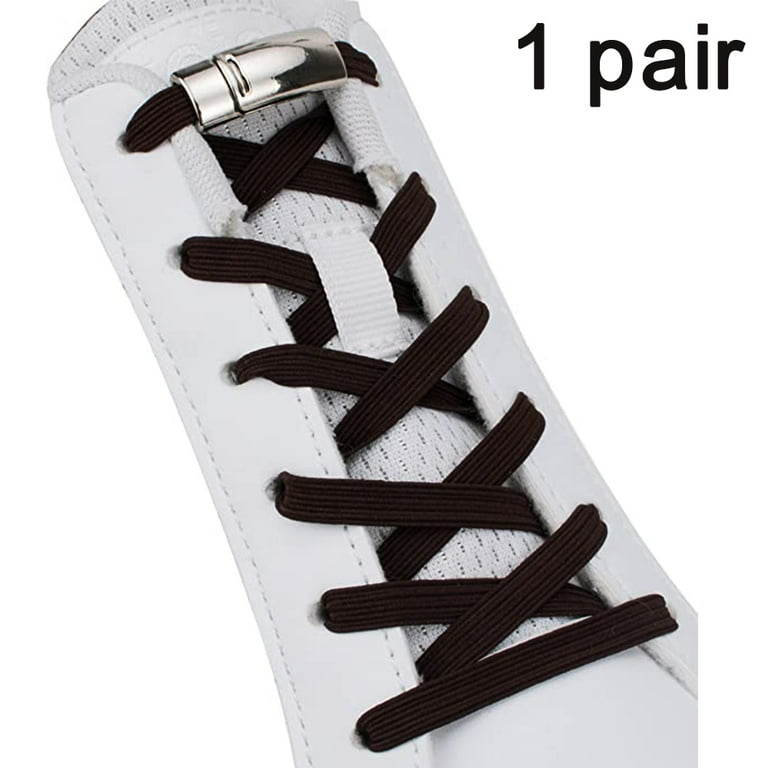 No Tie Elastic Shoelaces System with Magnetic Shoe Laces Lock
