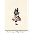 thumbnail image 3 of Deep Red Cling Stamp, 1.6" x 3.1", Alice Standing, 3 of 4