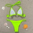 thumbnail image 6 of VerPetridure Bikini Sets for Women High Waisted Sexy Women Solid Color Rhinestone Backless Bikini Two Pieces Swimwear Swimsuit Beachwear Set, 6 of 6