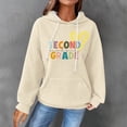 thumbnail image 2 of WZXFASHION Chandail à Capuchon pour Femmes à Col Rond à Manches Longues avec Poche Extérieure Couleur Unie Automne Couleur Unie Sport Décontracté Chandail à Capuchon Rabais de 50 % Liquidation Chandail à Capuchon Demi-Glissière, 2 of 4