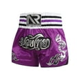 thumbnail image 5 of Raenseen Kids Boys Boxer Shorts Patchwork Metallic Embroidery Wide Waistband Side Slit Boxing B Purple M, 5 of 9