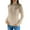 Beige, variant on Women's Fleece Sweater Fisherman Cable Knit Pullover without Pockets,Beige,L