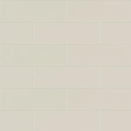 MSI Urbano Crema 4 in. x 12 in. Glossy Ceramic White Subway Tile (9.9 sq. ft./Case)