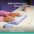 thumbnail image 5 of Logitech POP Mouse, Wireless, Customizable Emoji, SilentTouch Technology, Precision/Speed Scroll, Multi-Device, Lilac, 5 of 14