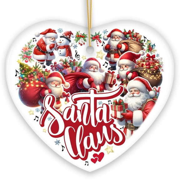 A Celebration of Santa Claus Handcrafted Christmas Ornament
