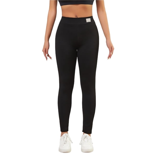 Leggings Naked-Feel sin costura frontal for mujer, mallas gruesas de cintura alta con forro polar, pantalones de Yoga ajustados de talla grande