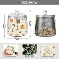 thumbnail image 2 of Yayeee Ashtray with Lid for Cigarette Smokeless Stainless Steel Home Ash Holder, Beige Fall Pumpkin, 2 of 7