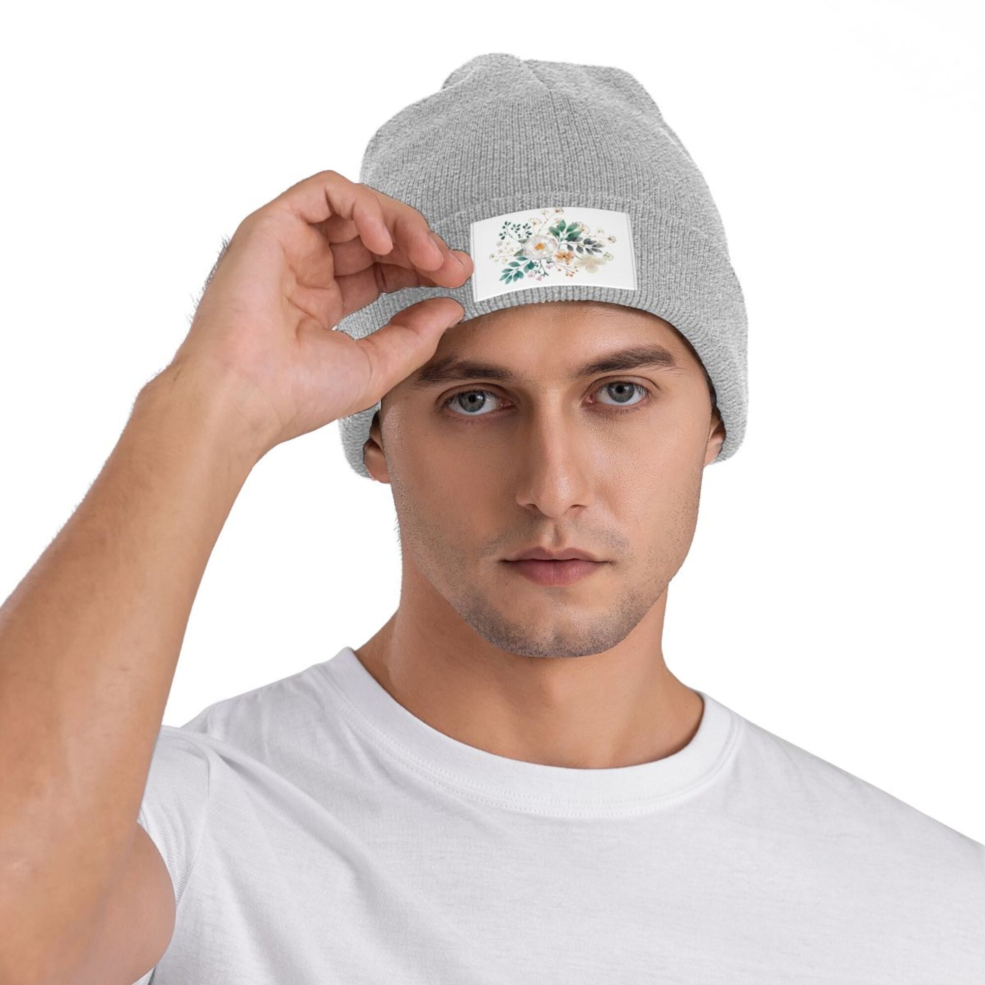 Winter hat with flower new arrivals
