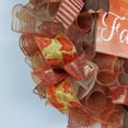 thumbnail image 3 of Happy Fall Y'all Wreath - Fall Decorations for Home - Thanksgiving Deco Mesh Front Door Wreath; Brown Orange Burlap Sale, 3 of 5
