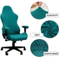 thumbnail image 2 of Housse de Protection Antidérapante Lavable Épaisse Ergonomique pour Chaise de Jeu, 2 of 5