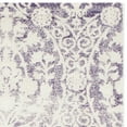 thumbnail image 4 of SAFAVIEH Passion Madrid Faded Damask Runner Rug, Lavender/Ivory, 2'2" x 10', 4 of 6