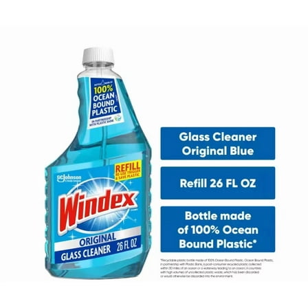 26 Fl. Oz. Original Blue Glass Cleaner Refill Bottle