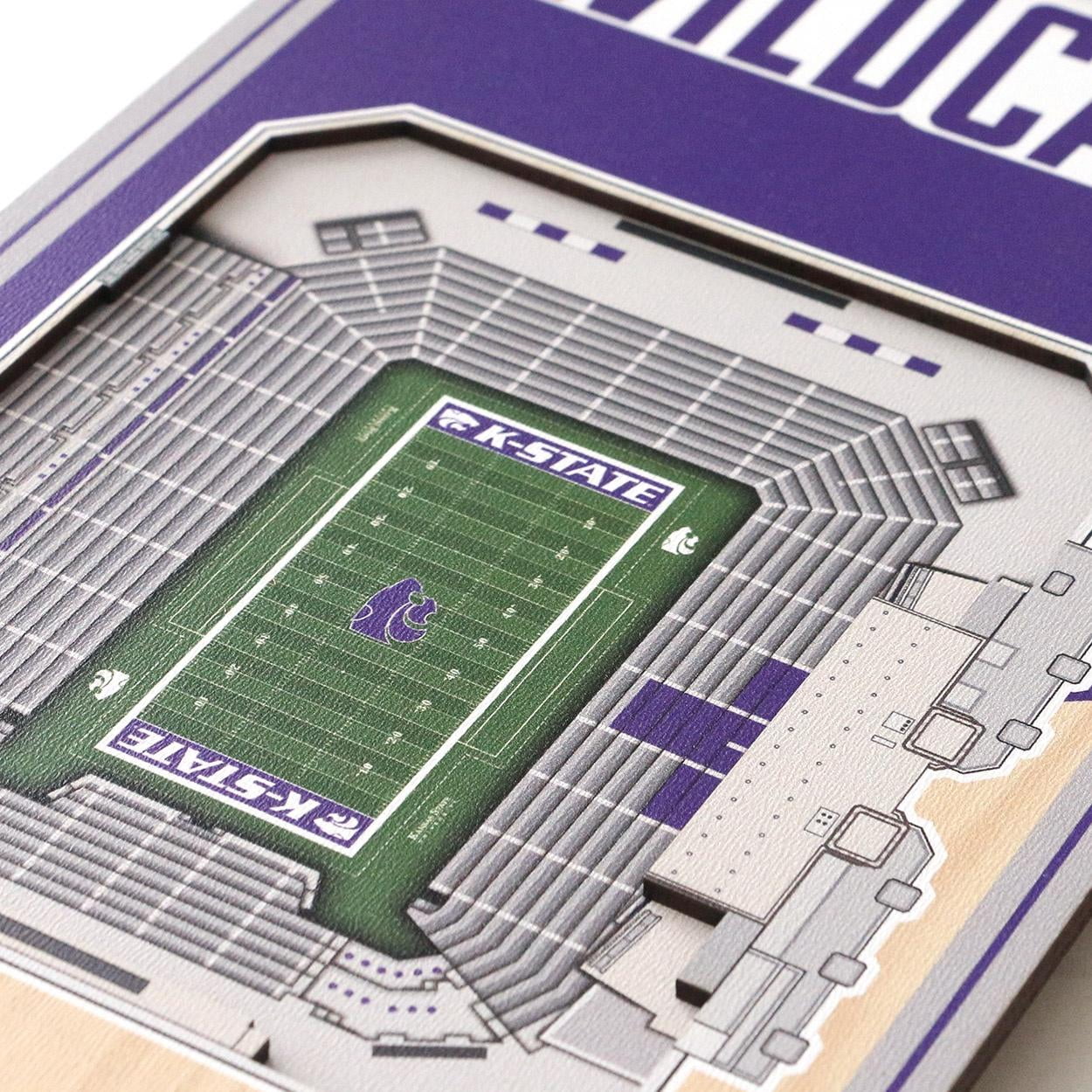 Kansas State Wildcats 6'' x 19'' 3D StadiumView Banner