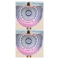 thumbnail image 4 of Sonducket Mantel de gasa de color Fader, toalla de playa, tapete Púrpura 2piezas Sonducket CBP010093, 4 of 5