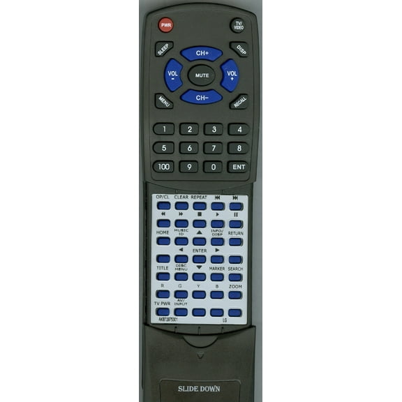 Replacement Remote for LG RTAKB72975301, AKB72975301, BD570, BD550, BX585, BX580, BD70, BD590