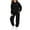 Black A, variant on Little Girls Clothes Cute Long Sleeve Hooded Sweatshirt and Sweatpants Athletic Clothing Sets with Pocket 2 Pieces Tracksuits 2-13 Years