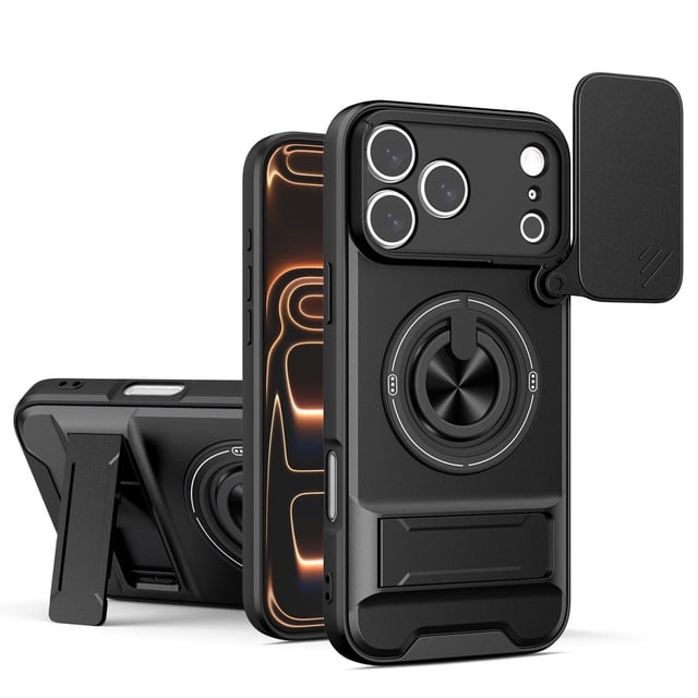 Case For IPhone 17 Pro Max/17 Pro/17 Air/17, Super Slim Shell With Wireless Charging Camera Protective Kickstand Cover