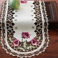 thumbnail image 1 of Table Runner Household Living Room Embroidering Crafts Coffee Desk Desktop Adornment Placemat Decorations Tablecloth Decorations pink 40*90cm, 1 of 8