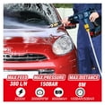 thumbnail image 3 of 150Bar Brushless Electric Spray Gun 3200W High Pressure Water Cleaning Machine Garden Cleaning Tools For 18V Battery, 3 of 6