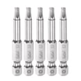 thumbnail image 1 of Unique Bargains S3 Magnetic Square Screwdriver Bit 1/4' Hex Shank 2' Length Screw Driver, 5 Pack, 1 of 5