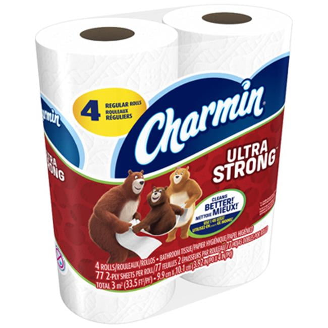 Charmin 94141 Regular Roll Ultra Strong Bath Tissue 4 Pack, Pack Of