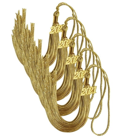 

Academic Grade Graduation Tassels with 2021 Gold Pendants Graduation Grade Tassels