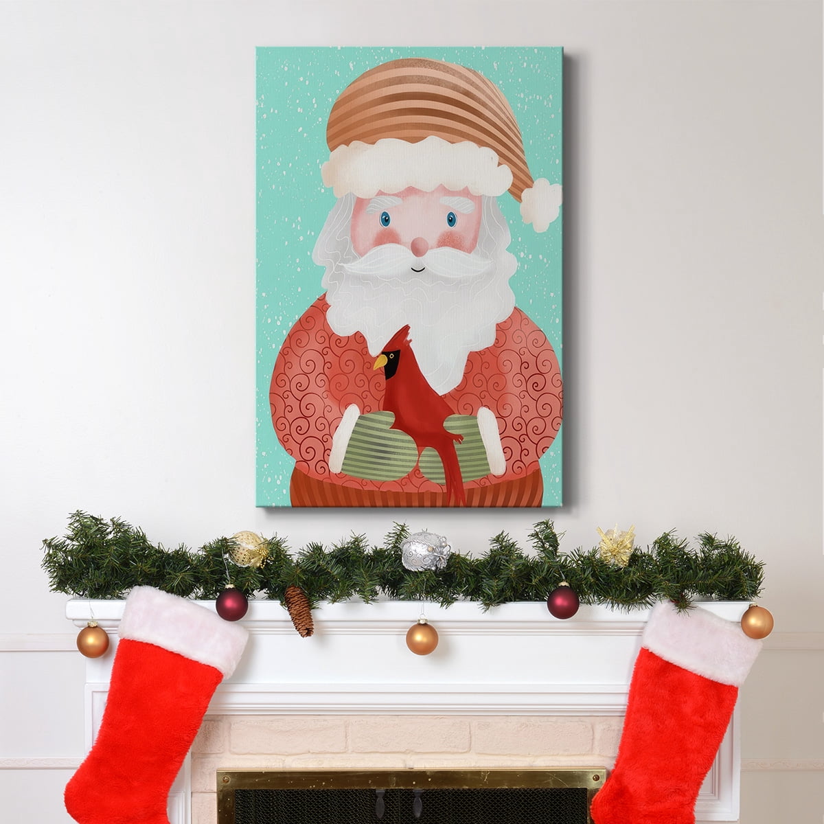 Santa Pack I- Gallery Wrapped Canvas