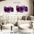 thumbnail image 4 of Elephant Stock Free Form Purple On White Wall Art - Horizontal Multi Panel Canvas - Living Room Wall Decor - Abstract Multi Panel - Purple And White Decor By Hannah Carlson - 38" x 24", 4 of 8