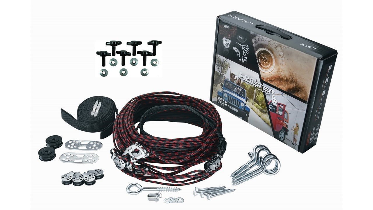 HARKEN Hardtop Overhead Garage Storage Hoist for Jeep Wrangler and