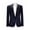 Navy, variant on UVEASISHA Mens Formal Tuxedo Colorful Sequin Party Prom Suit Jackets One Button Slim Fit Cocktail Dinner Blazers Stylish Single-breasted Formal Wedding Suits,Navy,L