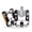 Black, variant on BUCKLOS Folding Bike Pedals 9/16" Cr‑Mo Steel Axle, 4 Sealed Bearings Aluminum Alloy Flat Platform Pedals with Anti‑Slip Pins & Reflectors, Dust‑Water Resistant for Folding Bikes, Road Bikes, BMX