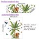 thumbnail image 3 of Adhesivos de pared tropicales con forma de tigre y pájaro, exuberantes hojas de plátano, 3 of 3
