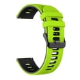 thumbnail image 2 of Flat End Two Tone Silicone Watch Strap 22mm Width Stylish & Durable Fits Most, 2 of 6