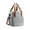 Gray, variant on xaoyunyn Versatile Shoulder Crossbody Ice Bag Tote for Outdoor Picnics,Large Capacity Insulated Cooler Bag for Hot and Cold Retention,Stable and Scratch Proof with Handhold and Detachable Strap
