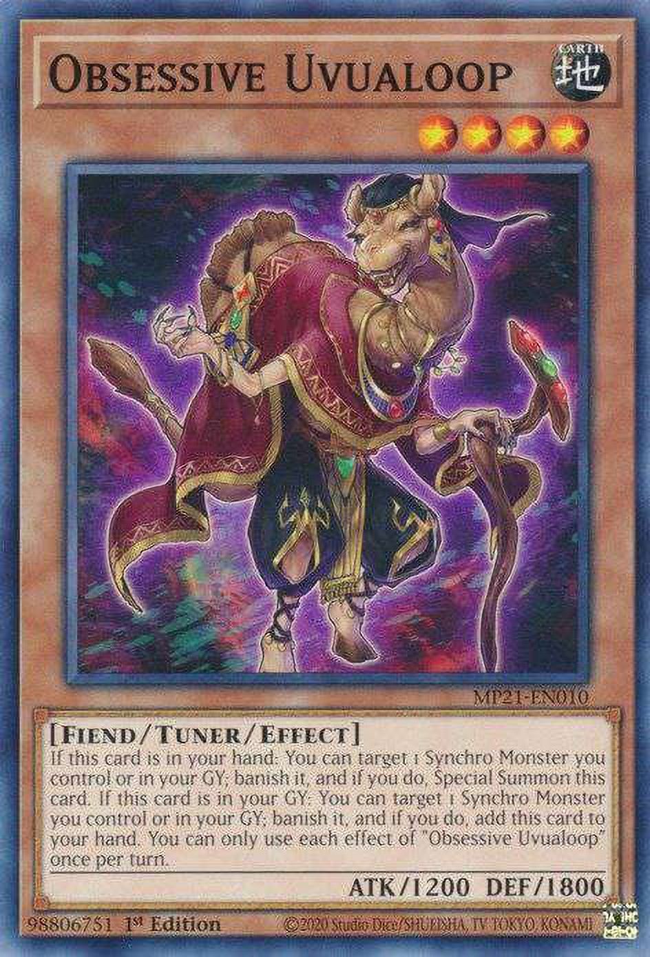 YuGiOh 2021 Tin of Ancient Battles Common Obsessive Uvualoop MP21-EN010
