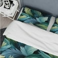 thumbnail image 4 of Designart "Parrot Feathers In Blue And Teal" Abstract Bedding Covert Set - Modern & Contemporary Bed Set With 1 Sham, 4 of 5