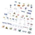thumbnail image 5 of CIMAXIC 2 Set Traffic Signs Model Mini Road Signs Traffic Light Toy Play Traffic Signs,2.36"X0.79"X0.59", 5 of 5