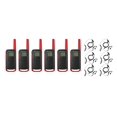 thumbnail image 1 of Radio bidireccional Motorola T210TP, paquete de 6 con auriculares PTT, 1 of 6