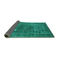 thumbnail image 2 of Ahgly Company Indoor Square Oriental Turquoise Blue Industrial Area Rugs, 4' Square, 2 of 4
