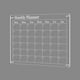 thumbnail image 2 of Tablero de planificación mensual/semanal/en blanco magnético acrílico transparente, 2 of 8