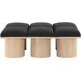 thumbnail image 3 of Meridian Furniture Pavilion Black Boucle Fabric Bench, 3 of 8