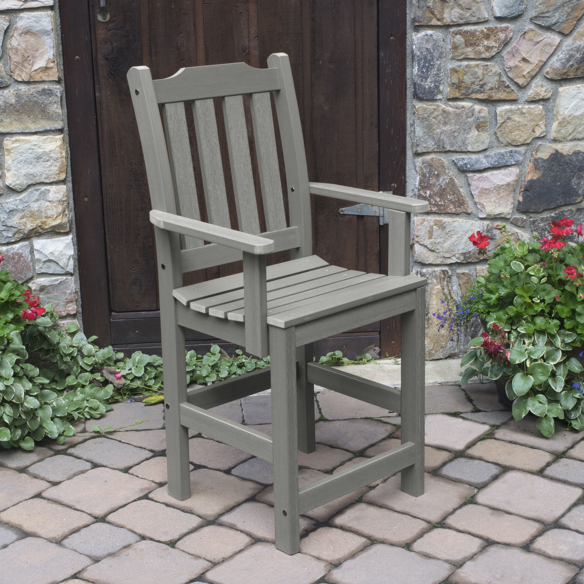 highwood® Eco-Friendly Recycled Plastic Lehigh Counter Armchair