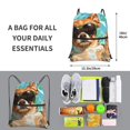 thumbnail image 2 of Xecao Funny Swimming Chihuahua for Drawstring Bags,Pull String Backpack Bags,String Bag Sackpack, 2 of 6