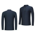 thumbnail image 5 of Mens Quick-Dry Sports Tops, Men's Solid Color Quick-Dry Sports Half-Zip Stand-Up Collar Long-Sleeve Top, Mens Quick-Dry Sports Tops, 5 of 7