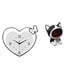 thumbnail image 1 of Reloj de pared acrílico con forma de gato, llavero, cuenco para dulces, sin , adorno decorativo de resina en forma de corazón, adecuado para el, 1 of 8