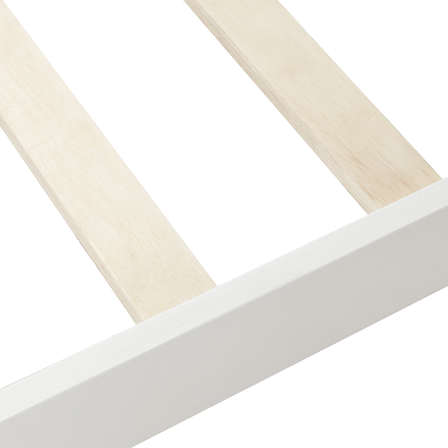 Kepooman Twin Size Wood Platform Bed Frame with Headboard & Footboard, 78.7" x 42.3" x 41.5", White Kepooman Twin Size Wood Platform Bed Frame with Headboard & Footboard, 78.7" x 42.3" x 41.5", White