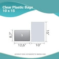 thumbnail image 4 of Clear Plastic Produce Bags, Warning Printed Polyethylene, 2000 Count, 10 x 15 in, 4 of 7