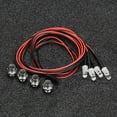 thumbnail image 4 of 4 luces LED para faros delanteros de 5 mm para coches de derrape RC, luces rojas brillantes para vehículos modelo, 4 of 8